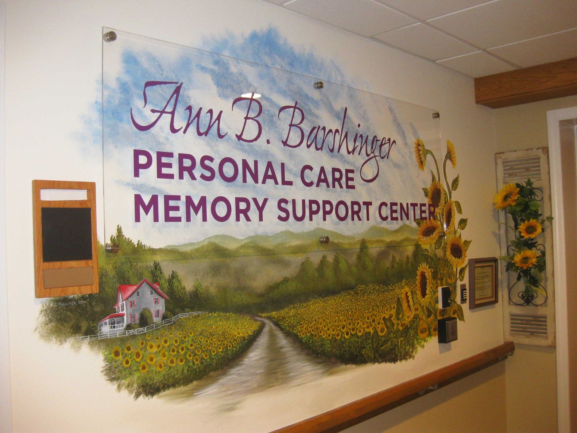 Ann B. Barshinger Personal Care Memory Support Center sign