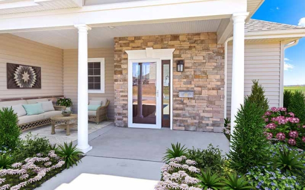 Manor Duplex Front Porch